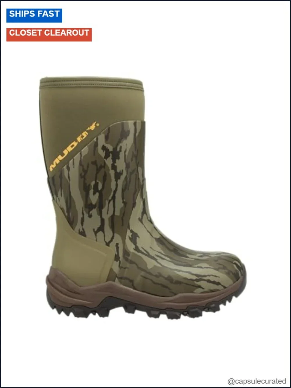 Men's Waterproof Insulated Snow Boots Neoprene Rubber
